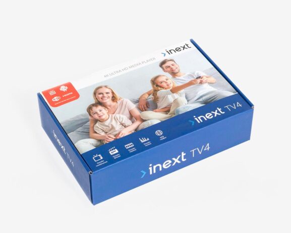Медіаплеєр inext TV4, коробка